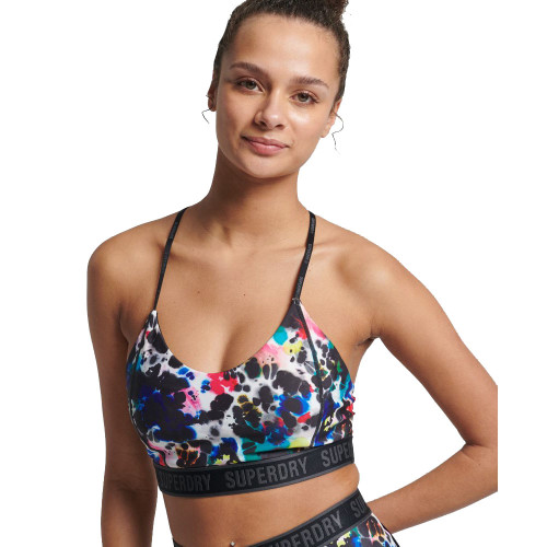 Superdry Γυναικείο μπουστάκι Train Mid Impact Elastic Bra